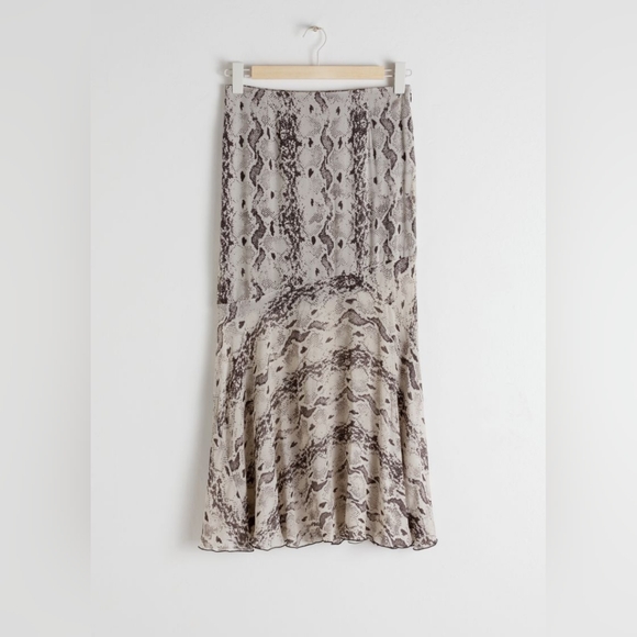 & Other Stories Dresses & Skirts - & Other Stories Snake Print Midi Skirt Size 6 $89